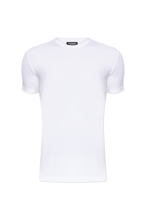 Tシャツ・カットソー VERSACE SS25 White cotton t-shirt (10116941A08584 1W000) White T-shirt with logo Versace - Vitkac AS